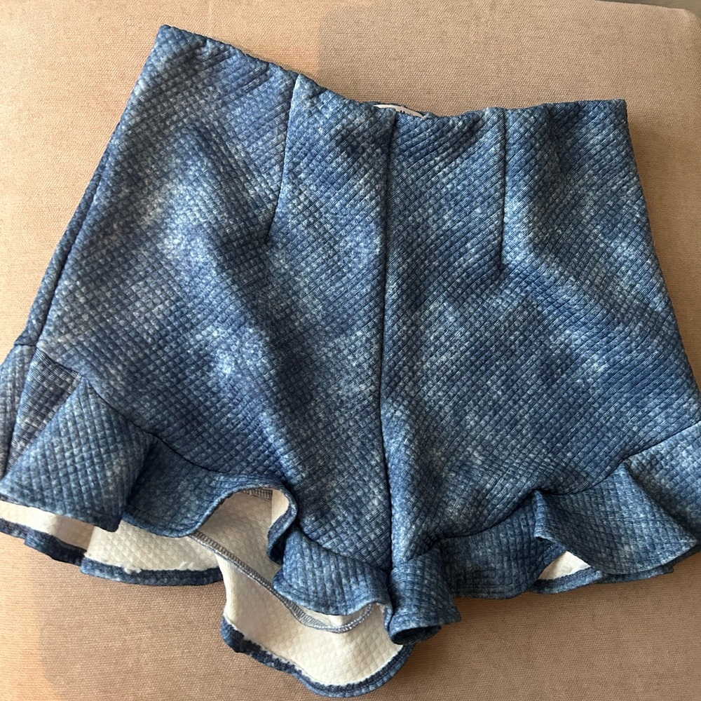 Blue Tye Dye Shorts